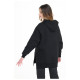 Target Γυναικείο φούτερ Loose Hoodie Side Slits Fleece ''Joyful''
